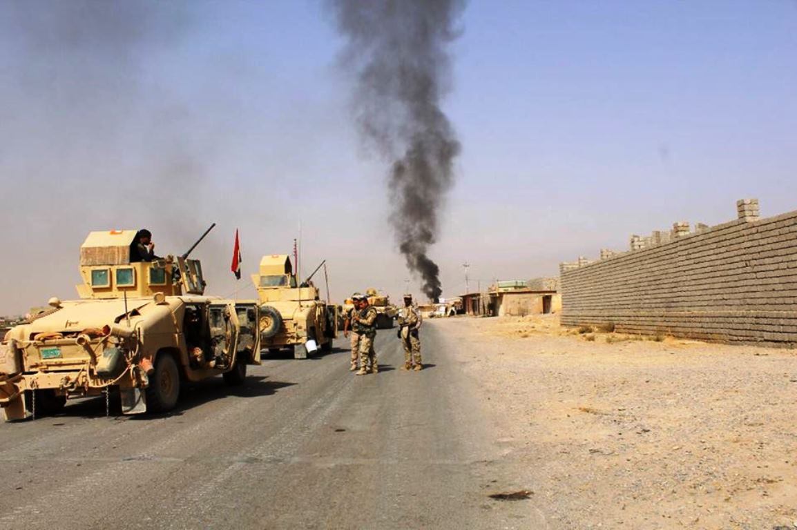 The Iraqi army in southeast Mosul