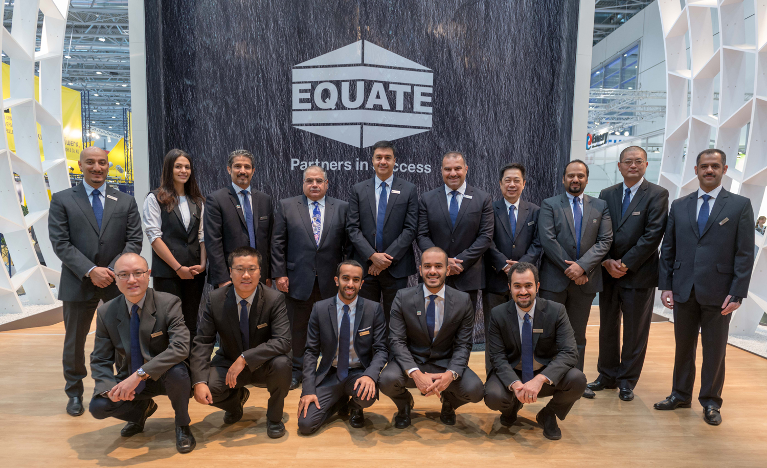 Kuwait Ambassador to Germany Munther Al-Essa during Equate Petrochemical in an international trade exhibition for plastics and rubber in Dusseldorf