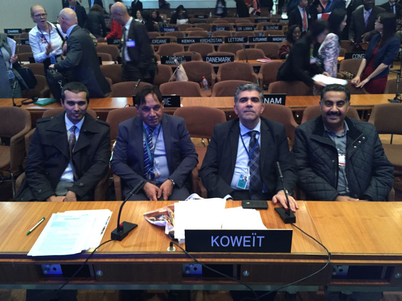 وفد المجلس الوطني للثقافة والفنون والاداب والمندوب الدائم لدولة الكويت في اليونسكو في اجتماعات لجنة التراث العالمي