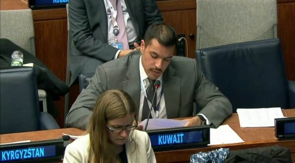 Third Secretary at the Kuwaiti Permanent Delegation to the UN Ibrahim Faisal Al-Da'i