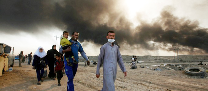 الامم المتحدة تحذر من كارثة بيئية في العراق اثر حرق (داعش) للمنشآت النفطية