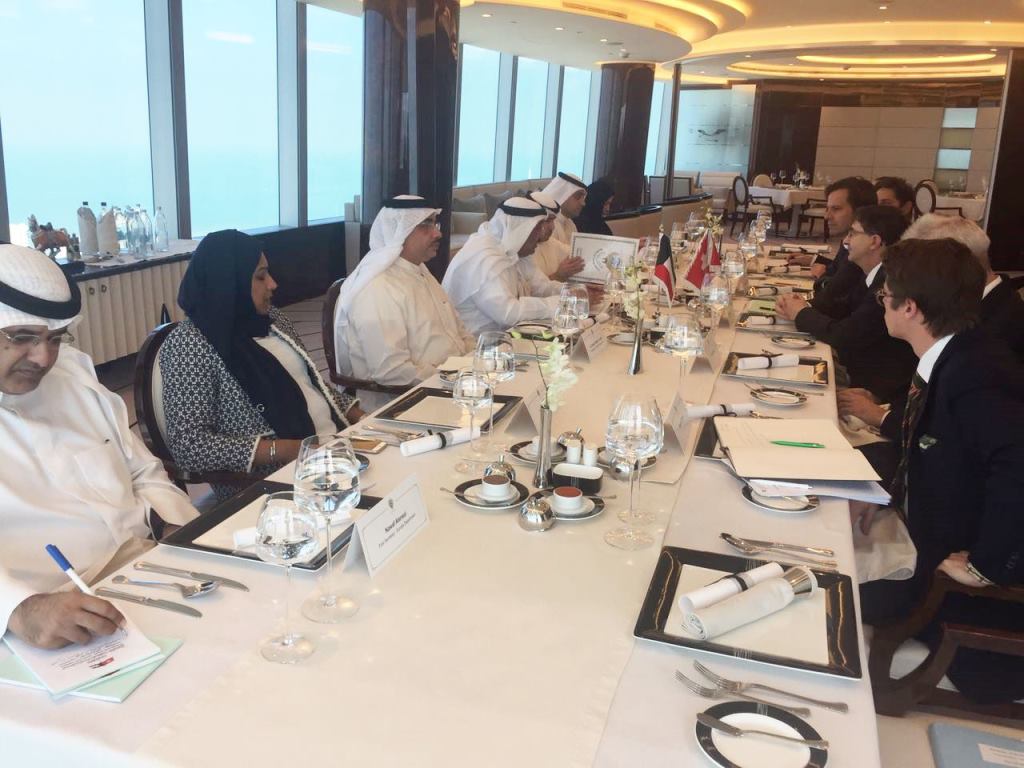 A number of senior officials from Kuwait Foreign Affairs Ministry and counterparts from Switzerland