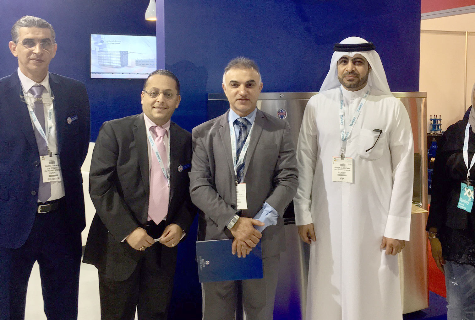 Kuwait's Public Authority for Industry (PAI) delegation on the sidelines of "The Big 5 International Building and Construction Show" in Dubai