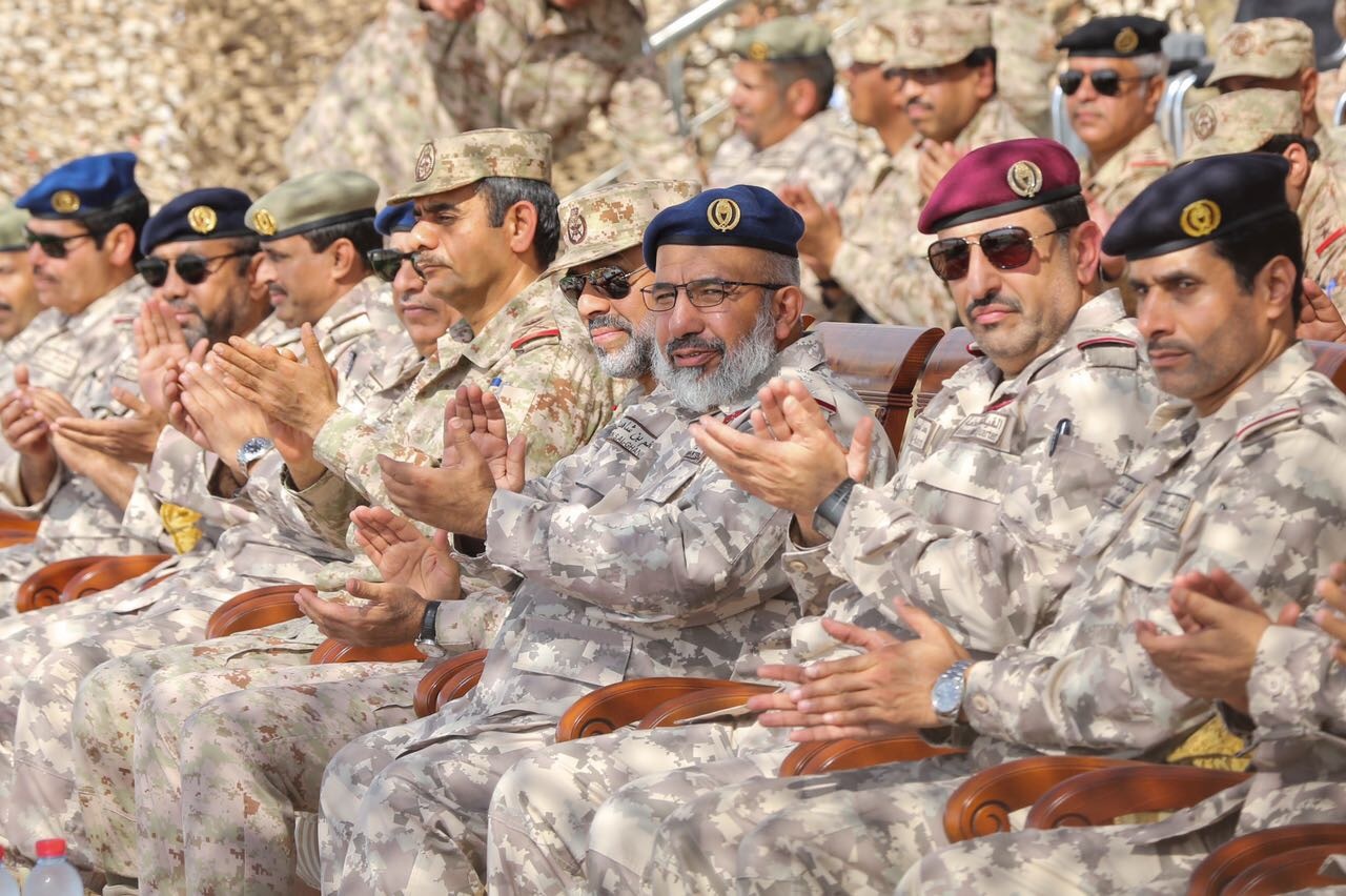 The Kuwaiti Army's Deputy Chief of Staff Lieutenant General Abdullah Al-Nawaf Al-Sabah during military exercise dubbed "Gulf Wall"