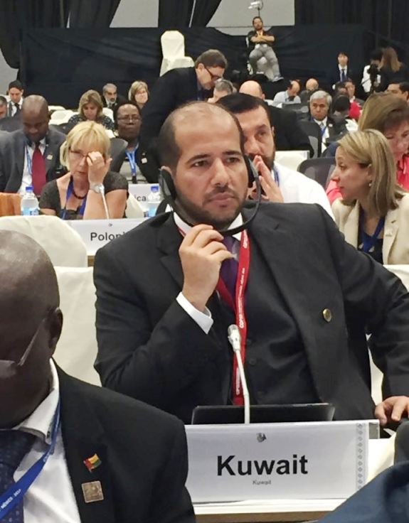 Sheikh Abdullah Al-Sabah, Board Chairman and Director General during a conference of the Parties to the Convention on Biological Diversity, in Cancun, Mexico