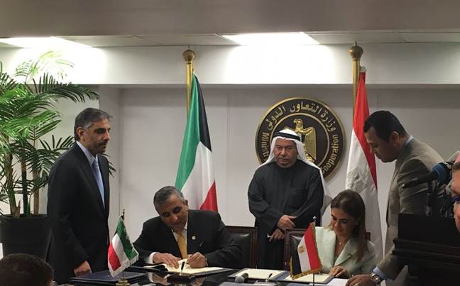 Kuwait Fund for Arab Economic Development and the Egyptian Government accords signing ceremony