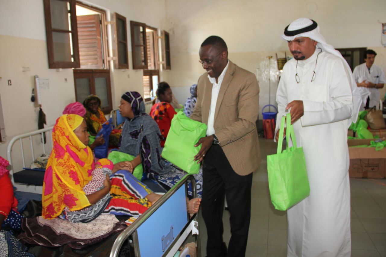 Kuwaiti delegation of the Kuwait-based Patients Helping Fund Society in the Republic of Tanzania and semi-autonomous region of Zanzibar
