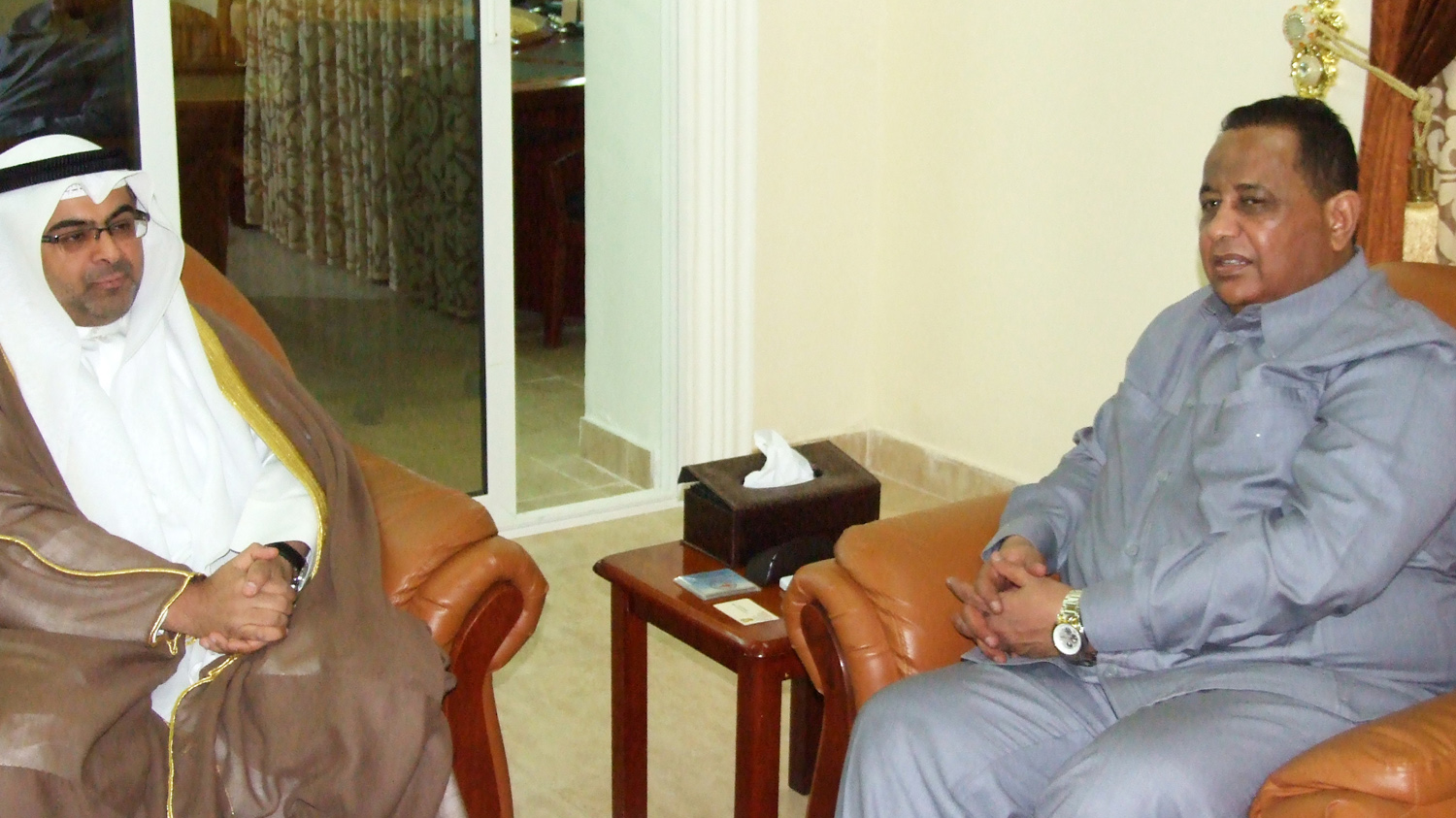 Sudanese Foreign Minister Ibrahim Ghandour meets with  Kuwait's Ambassador to Sudan Talal Al-Hajri