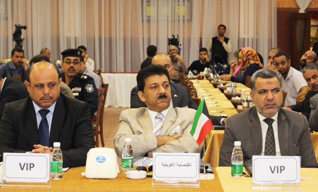 Kuwaiti Consul General in Iraq's Basra Province Yousef Ashour Al-Sabbagh attendes an economic conference