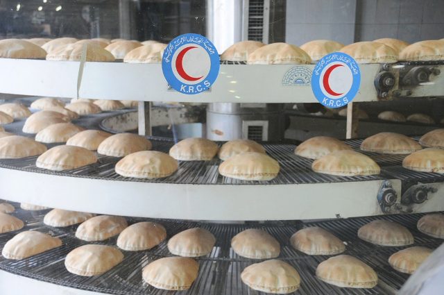 KRCS delivers bread for Syrians refugees in Lebanon