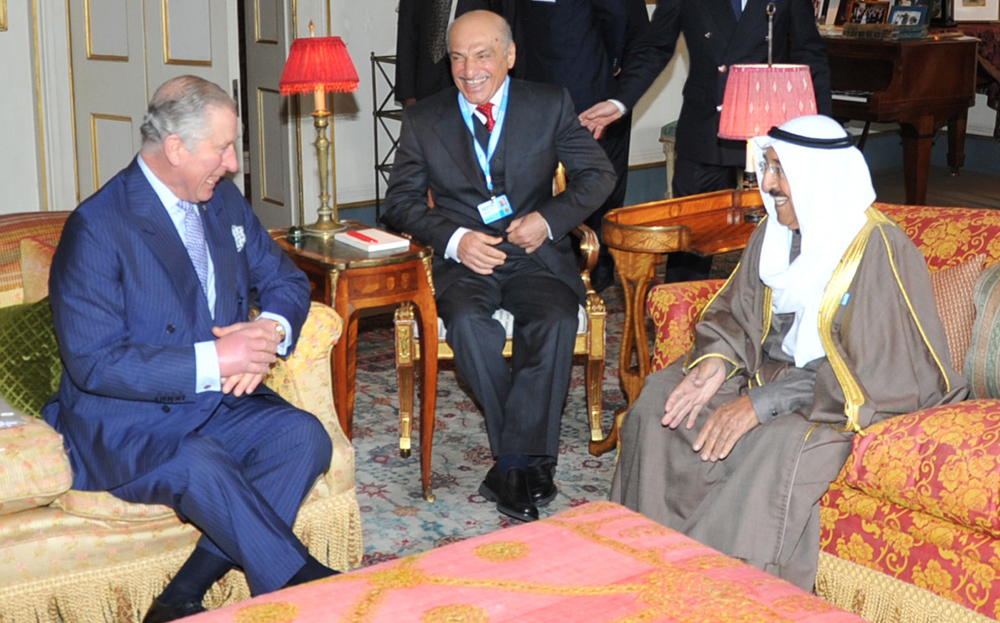 His Highness the Amir Sheikh Sabah Al-Ahmad Al-Jaber Al-Sabah visites Prince of Wales, Charles