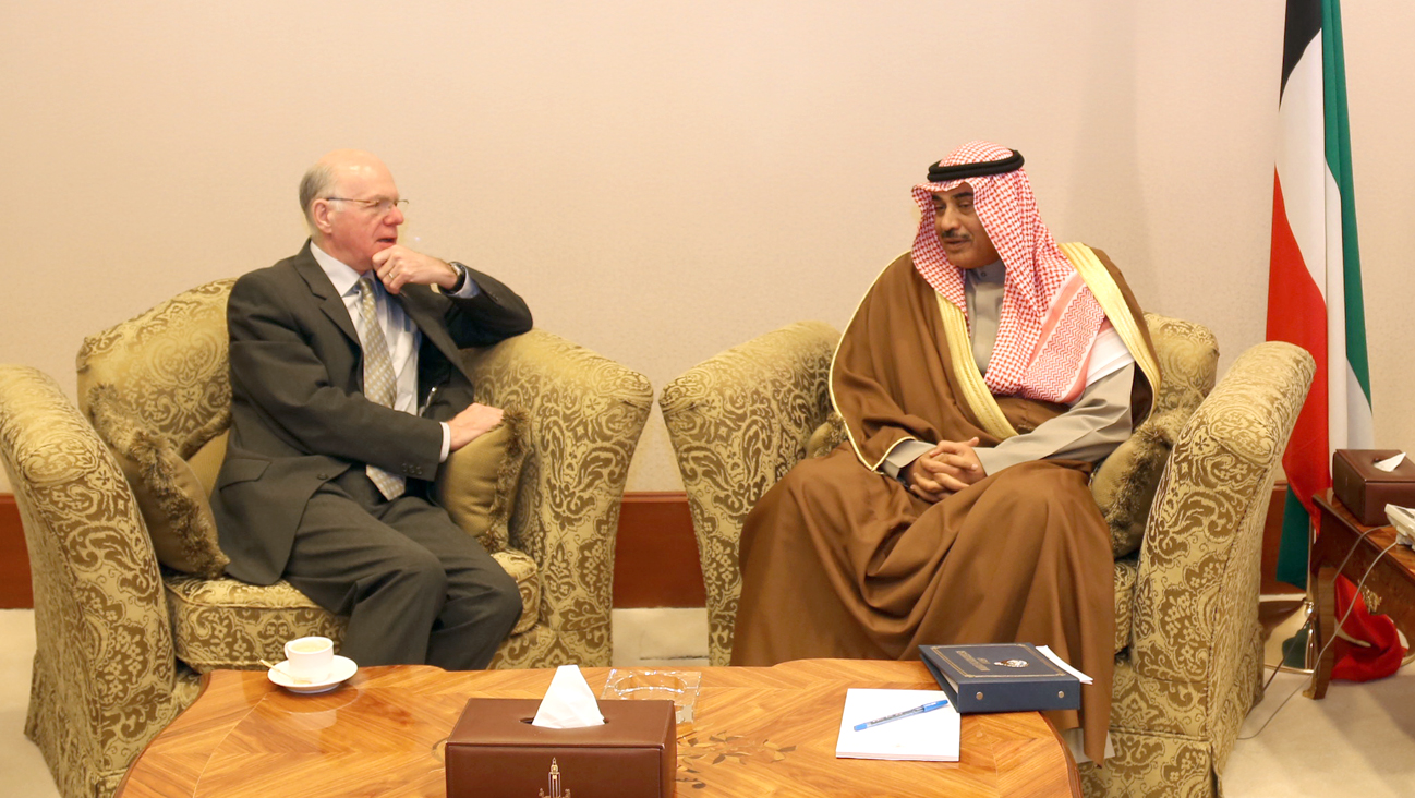 First Deputy Prime Minister and Foreign Minister Sheikh Sabah Al-Khaled Al-Hamad Al-Sabah receives Speaker of the German Bundestag Dr. Norbert Lammert