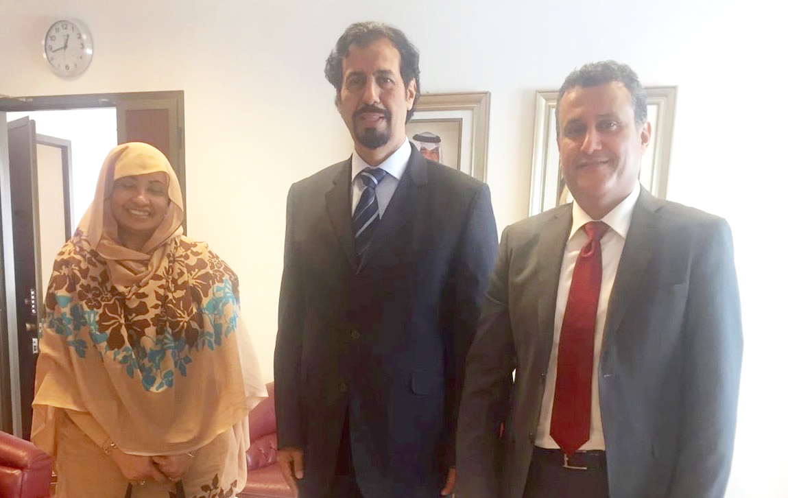 Kuwait's Ambassador to Italy Sheikh Ali Khaled Al-Jaber Al-Sabah meets with Chairperson of the Committee on World Food Security (CFS)
