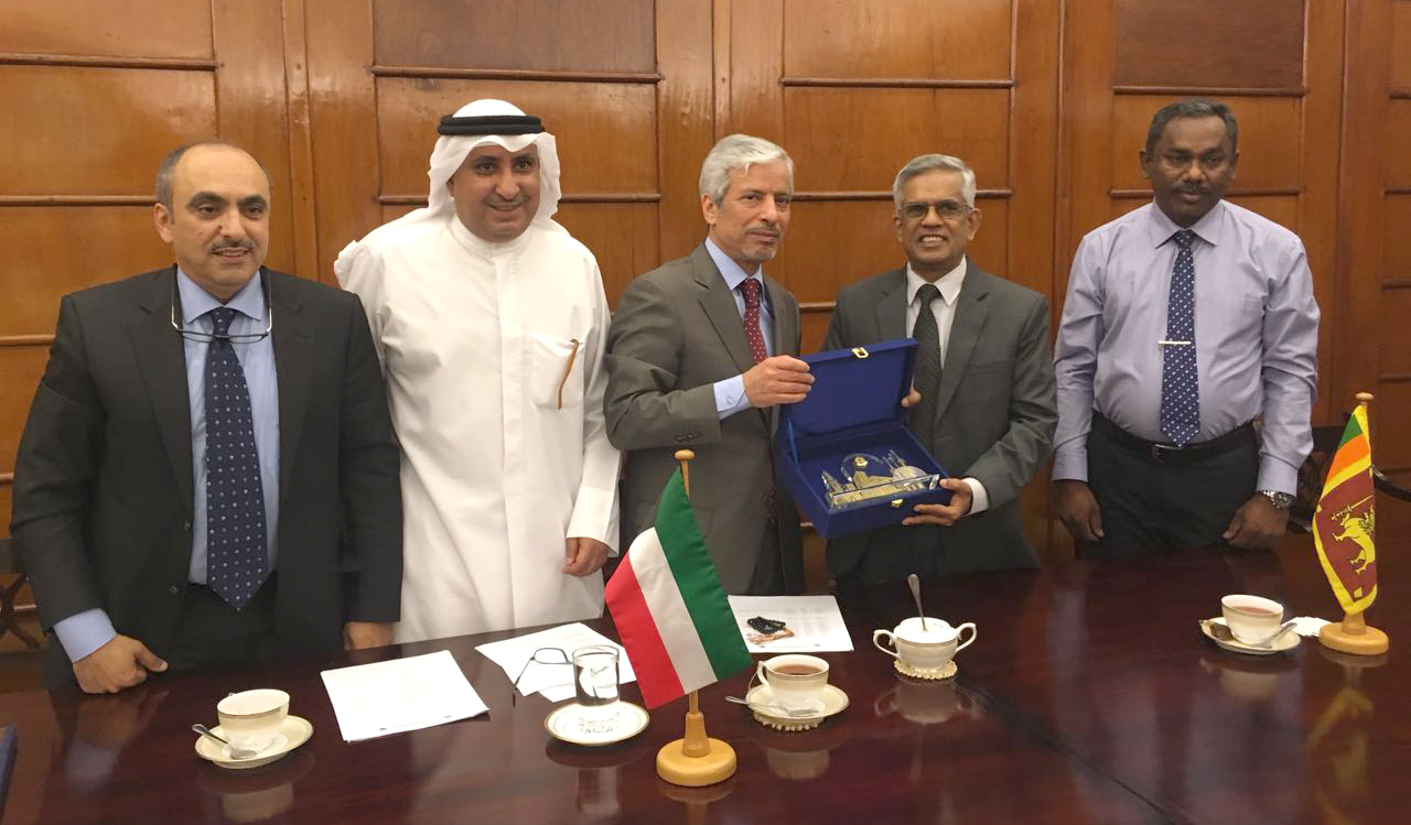 Kuwait Fund for Arab Economic Development (KFAED) during signes a loan agreement with Sri Lanka to contribute to financing construction of a complex for the Faculty of Healthcare Sciences