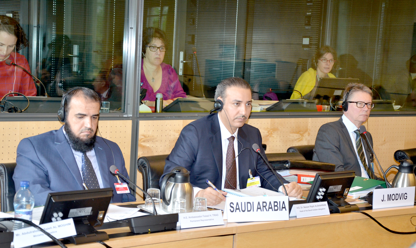 Deputy Chief of the Saudi Human Rights Commission Dr. Nasser Al-Shahrani during the UN Committee Against Torture (CAT) meeting
