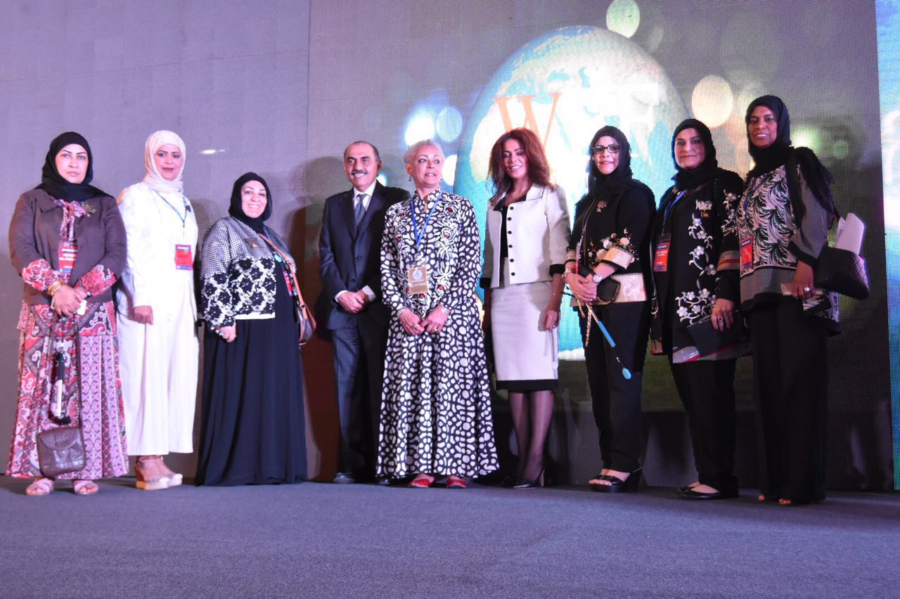 Chairwoman of the Arab Businesswomen Council (ABC) Sheikha Hessa Saad Al-Abdullah during her participation in the Women Economic Forum