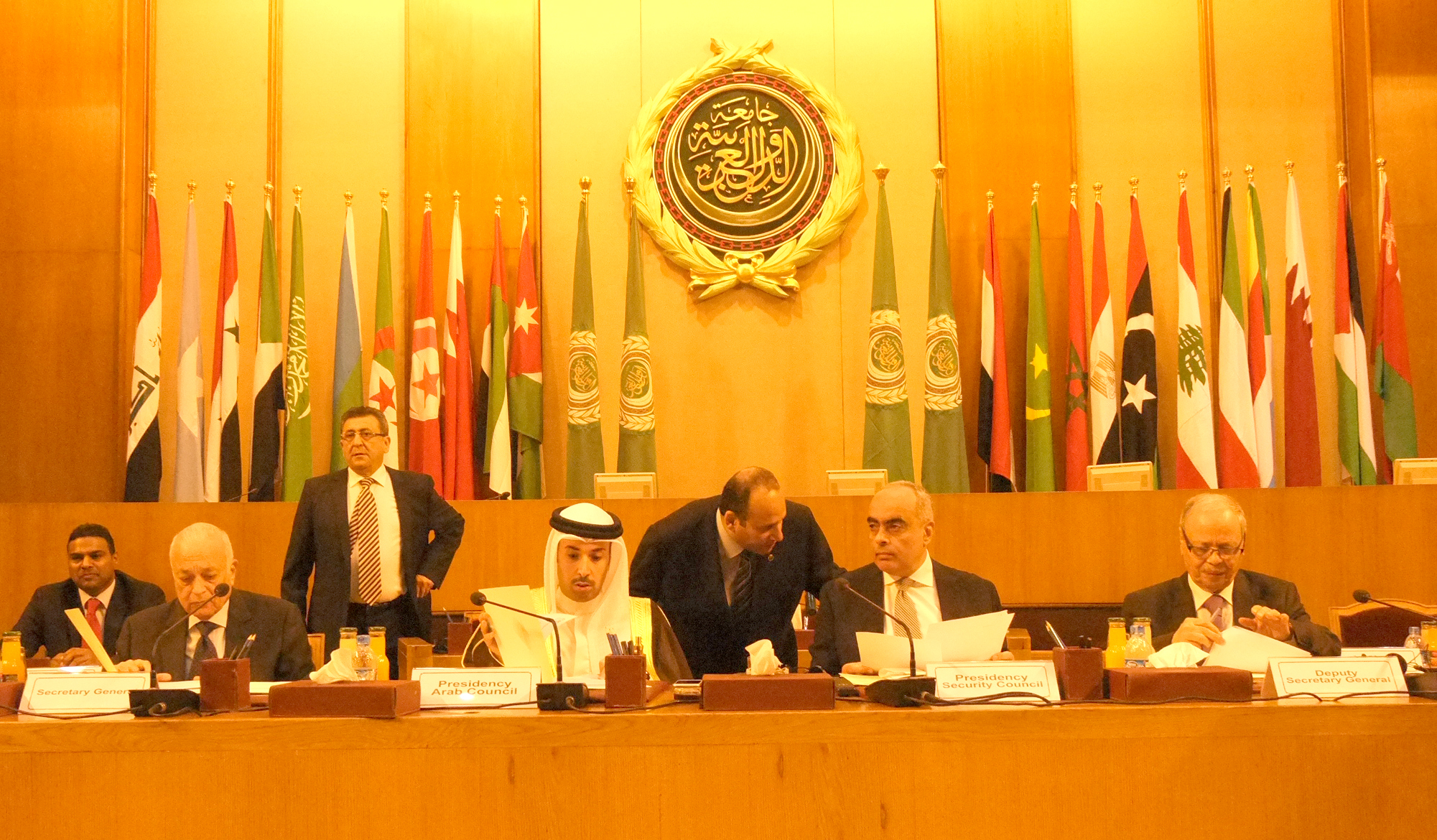 Meeting between the Arab League's permanent envoys and representatives of UNSC member nations