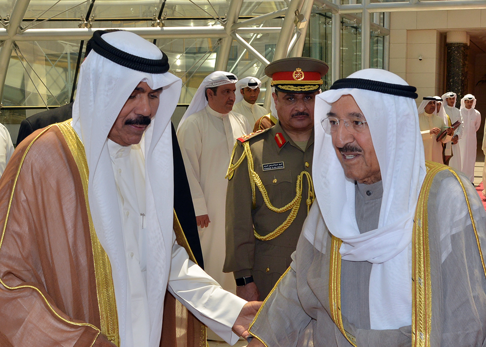 His Highness the Amir Sheikh Sabah Al-Ahmad Al-Jaber Al-Sabah leaves to Turkey seen off by His Highness Deputy Amir and Crown Prince Sheikh Nawaf Al-Ahmad Al-Jaber Al-Sabah