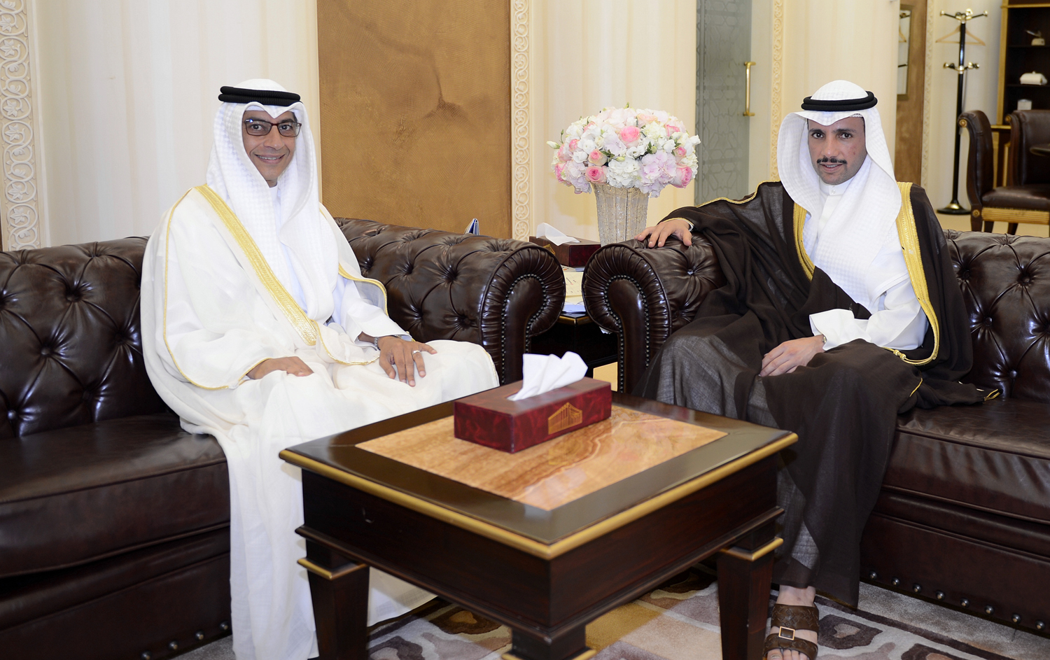National Assembly Speaker Marzouq Al-Ghanim receives Kuwait's Ambassador to Sweden Nabil Rashed Al-Dakheel