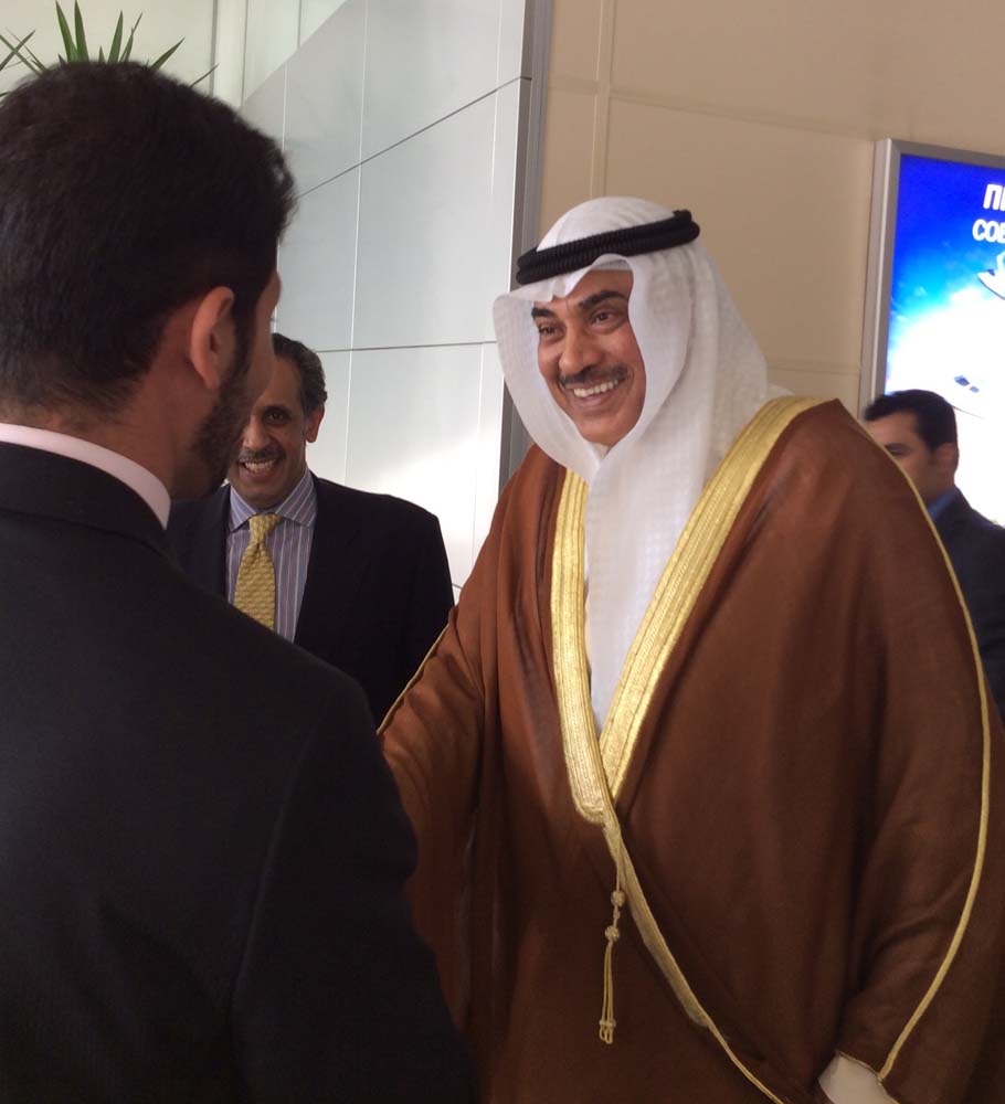 First Deputy Prime Minister and Foreign Minister Sheikh Sabah Khaled Hamad Al-Sabah arrives to Moscow 