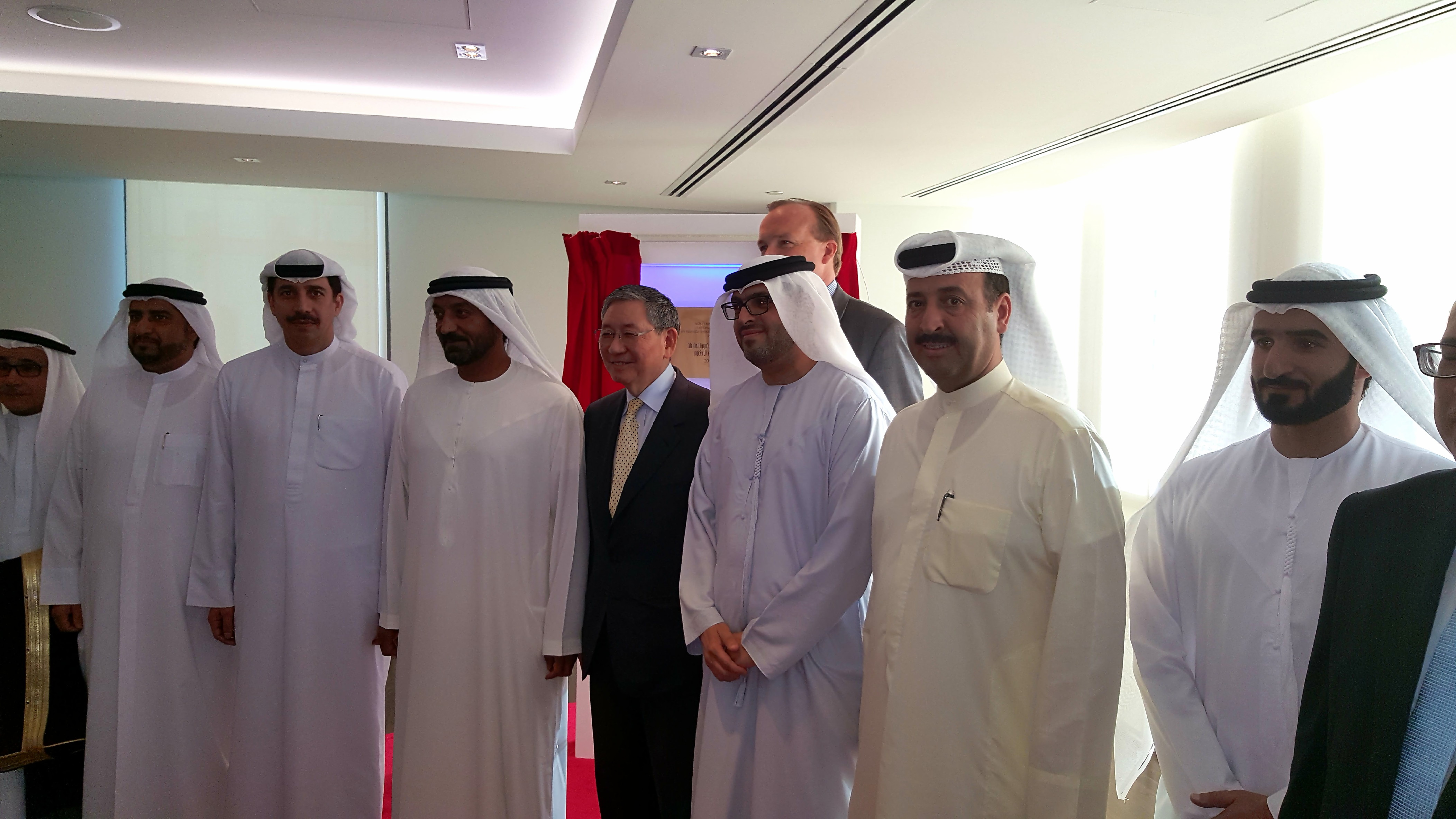 Kuwait's Consul General in Dubai and Northern Emirates Theyab Al-Rashidi during a ceremony to celebrate opening of the DSA headquarters