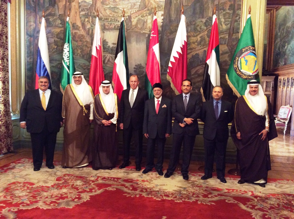 Foreign ministers of Russia and Gulf Cooperation Council member states