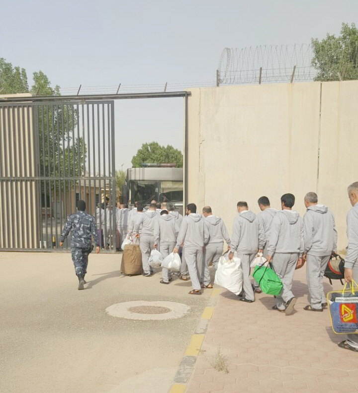 النزلاء المحكومين بالسجن لدى المؤسسات الاصلاحية اثناء مغادرتهم