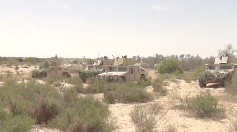 القوات المسلحة المصرية في عمليات دهم وتمشيط للأوكار "الارهابية" بشمال سيناء