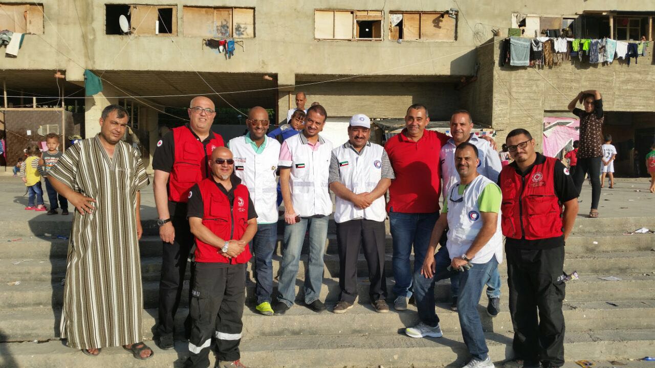 Kuwait Red Crescent Society (KRCS) has delivered 3,200 food baskets to Palestinian refugees residing in Lebanon