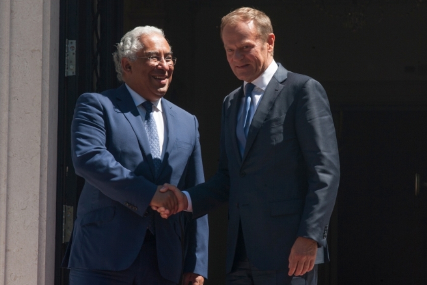 Antonio COSTA, Portuguese Prime Minister with  Donald  TUSK, President of the European Council