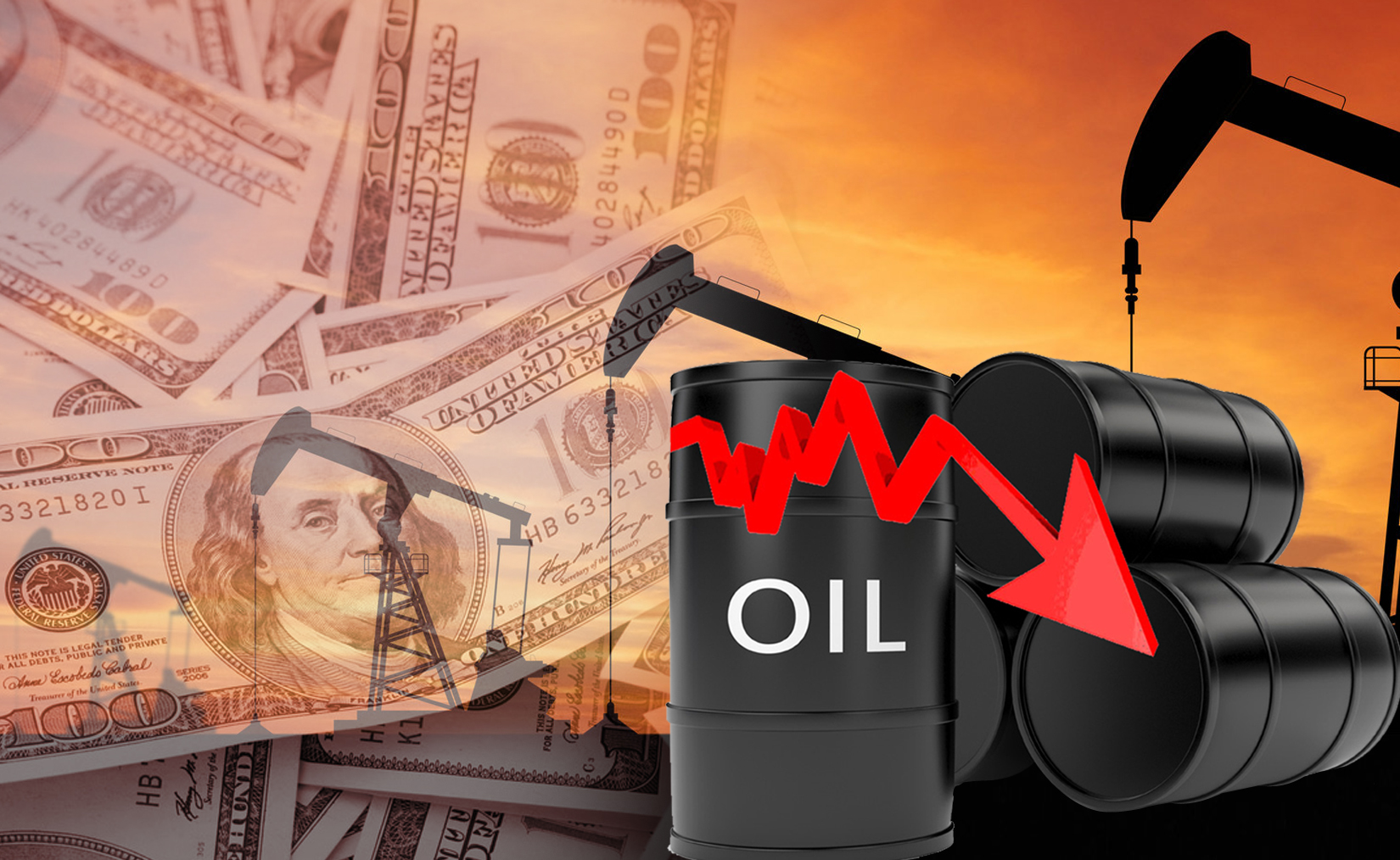 Kuwait oil price falls to USD 44.55 pb