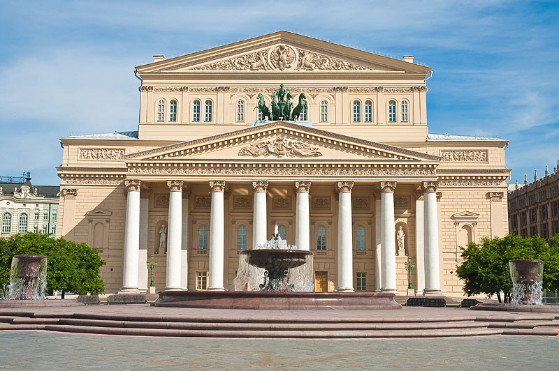 The historic Bolshoi Theater in Russia built in 1776