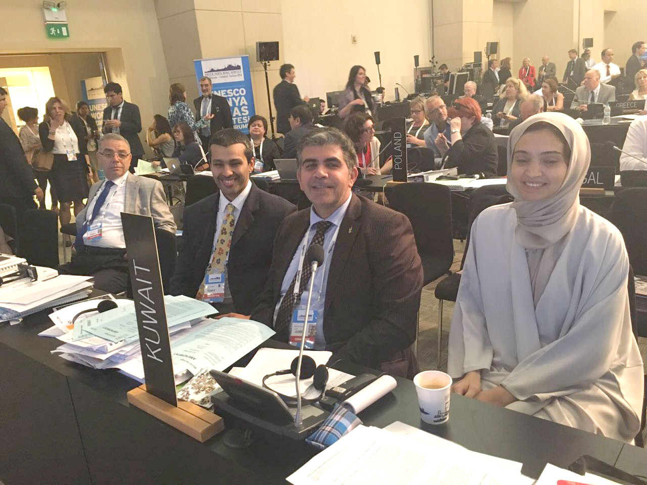 Permanent delegate to the (UNESCO) Dr. Meshal Hayat during the World Heritage Committee meeting