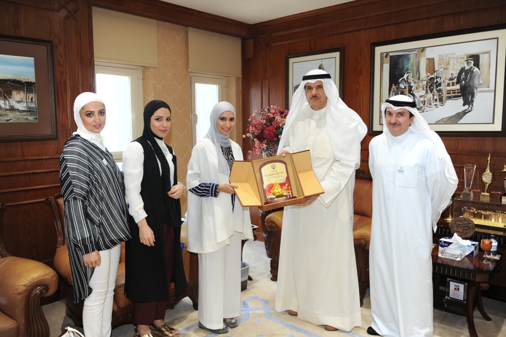 Minister of Information and Minister of State for Youth Affairs Sheikh Salman Sabah Al-Salem Al-Humoud Al-Sabah meets with female Kuwaiti high achieving professionals