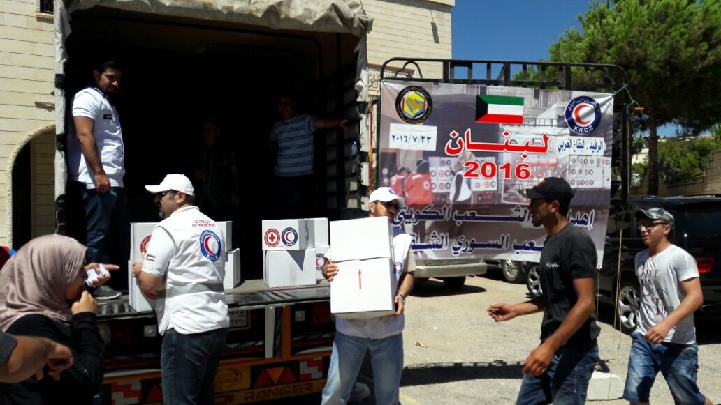 Kuwait Red Crescent continues delivering aid to Syrians in Lebanon