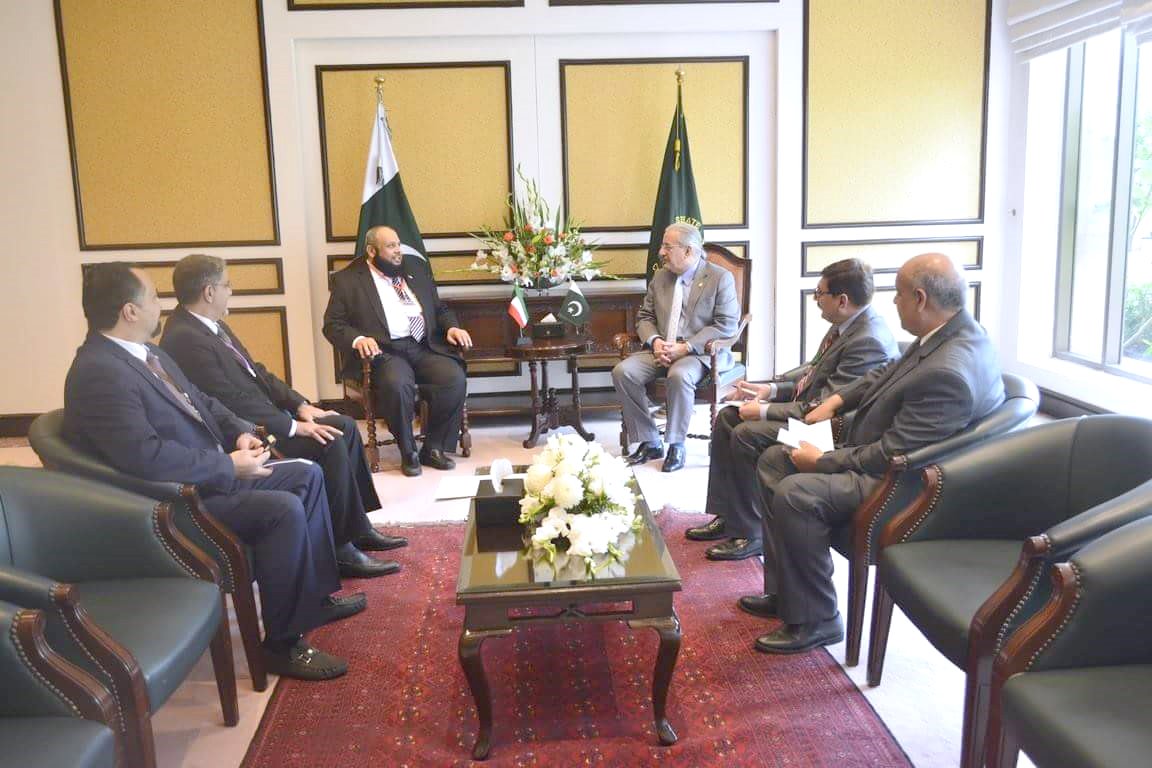 Kuwaiti delegation meets with Chairman Senate of Pakistan Raza Rabbani
