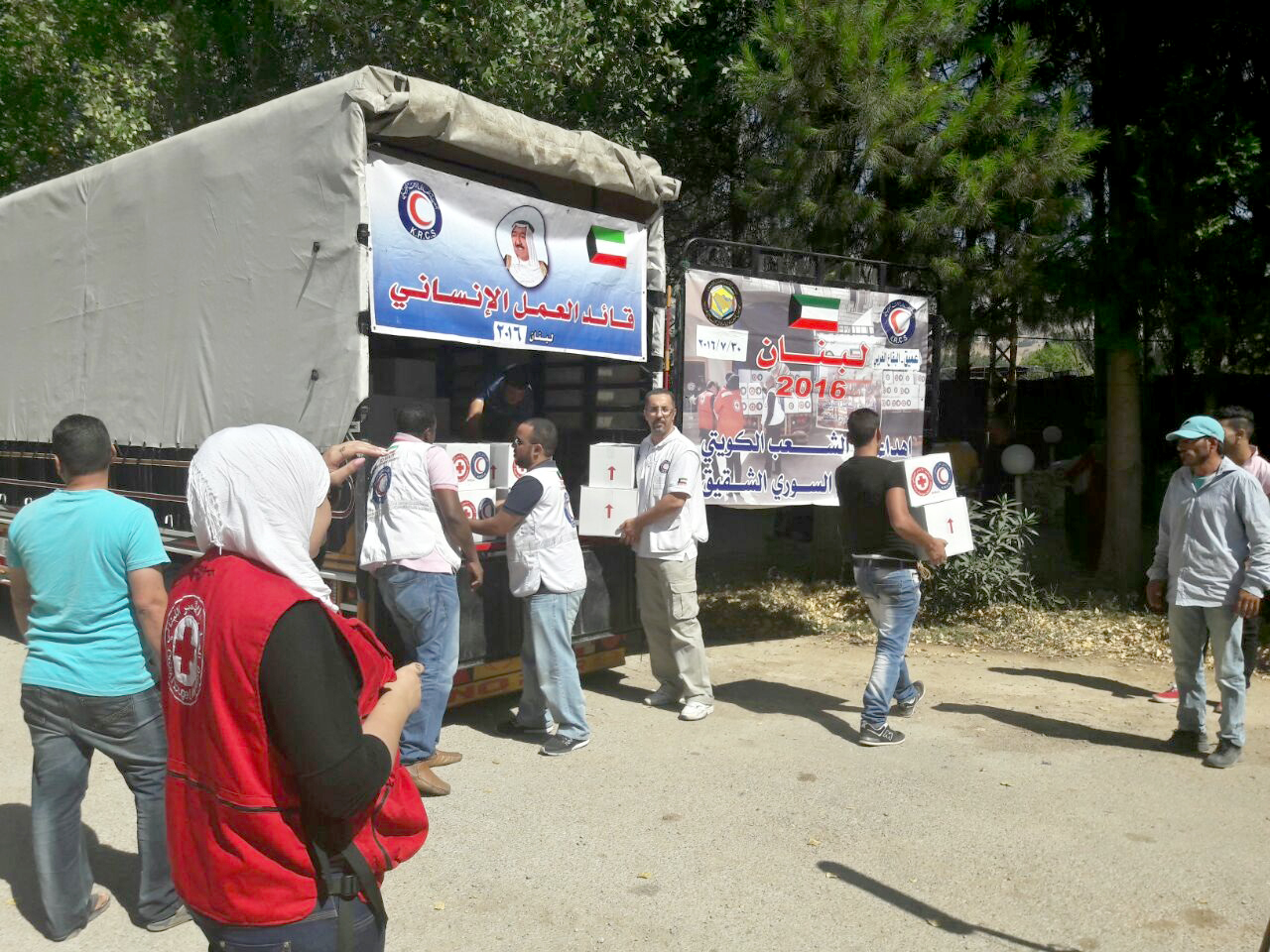 Kuwait Red Crescent delivers further aid to Syrians