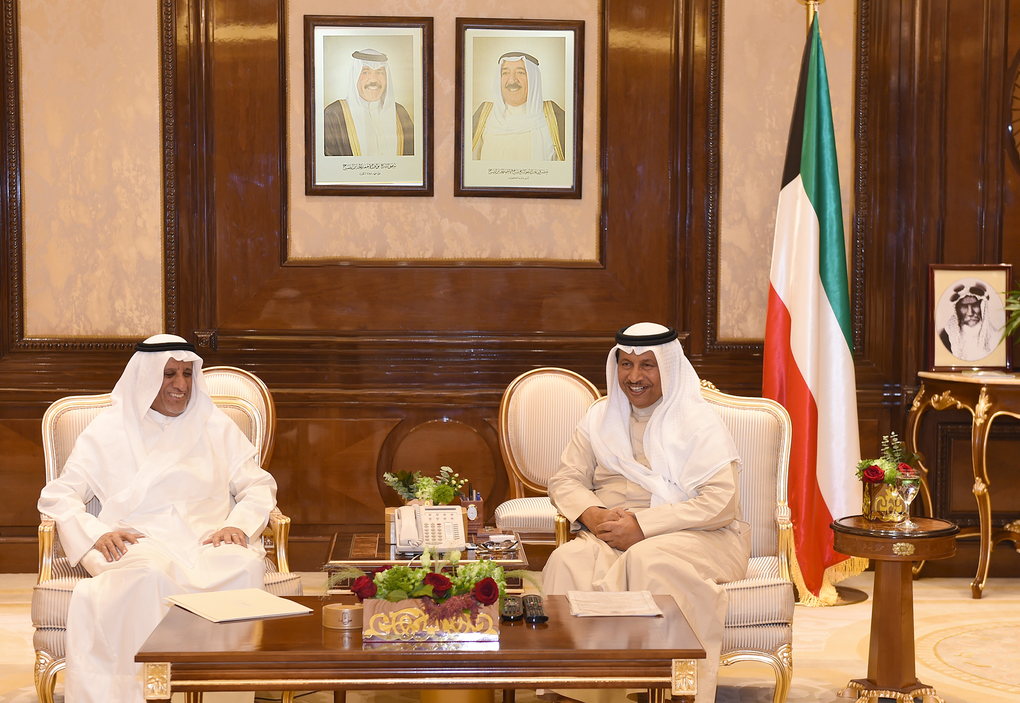 His Highness the Prime Minister receives Director General of the Arab League Educational, Cultural and Scientific Organization (ALECSO) Dr. Abdullah Al-Mohareb