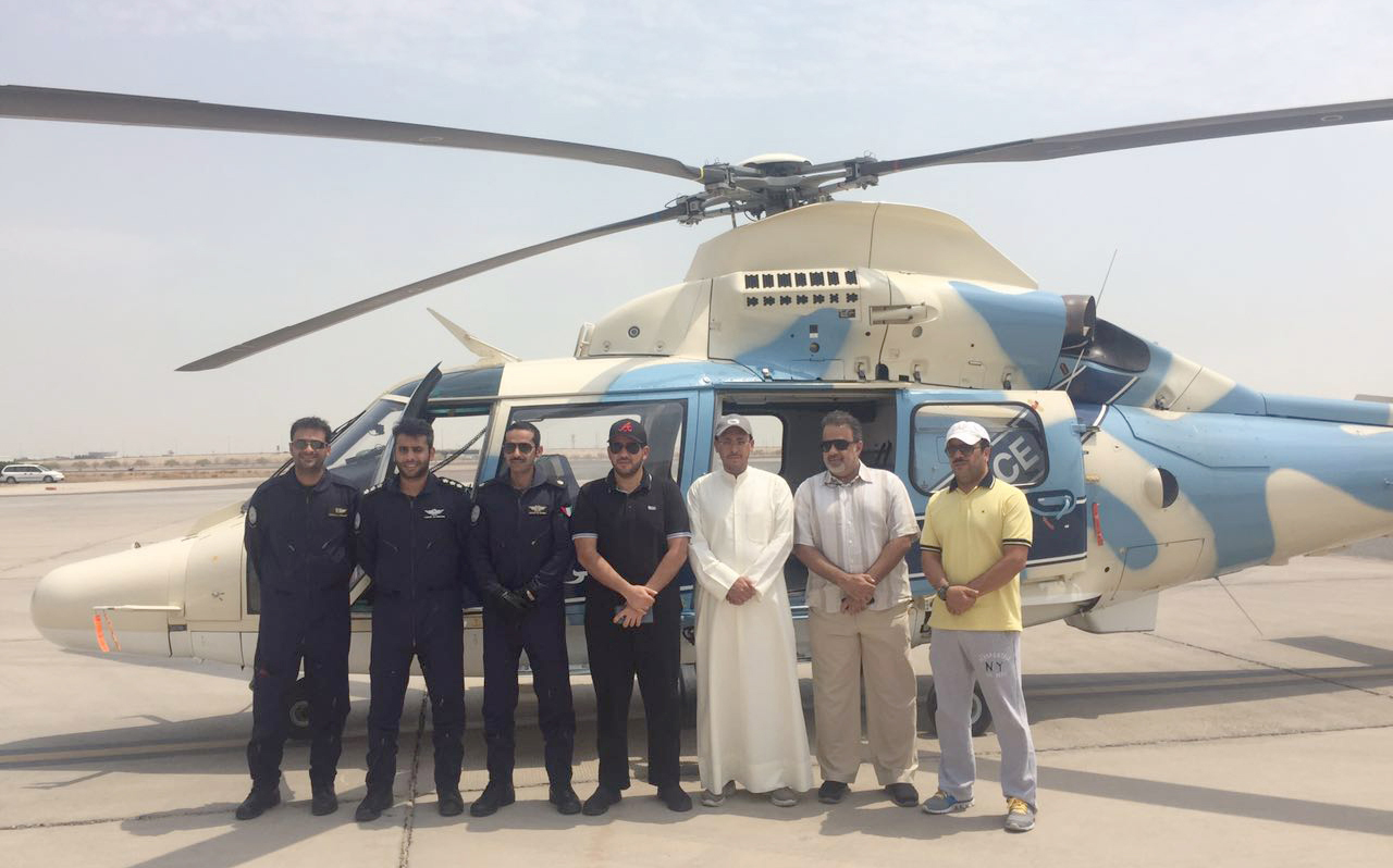 فريق (البيئة) الكويتية خلال عمليات المسح  لمنطقة الجون والمنطقة الشمالية