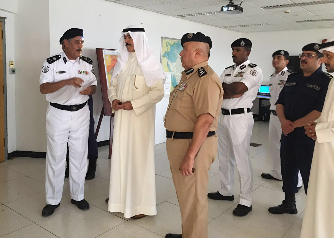 Deputy Prime Minister and Minister of Interior Sheikh Mohammad Khaled Al-Hamad Al-Sabah visits the coast guard department