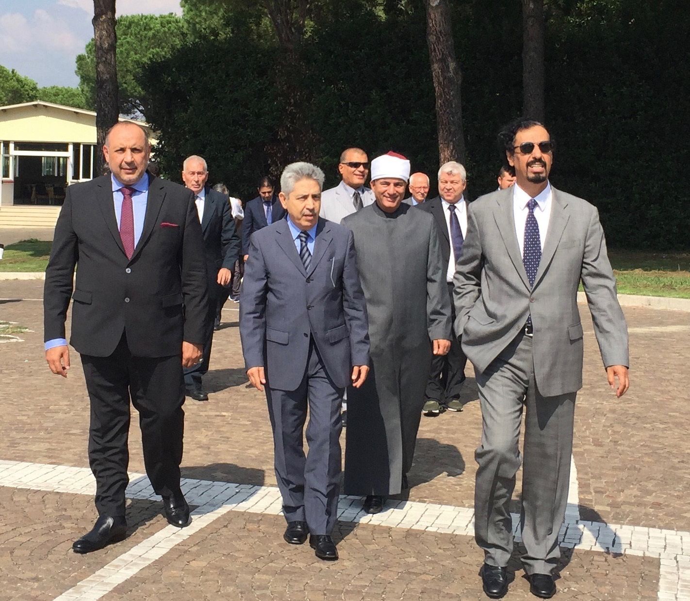 Kuwait Ambassador to Italy Sheikh Ali Khaled Al-Jaber Al-Sabah attends a broad luncheon organized by the Muslim community on Eid Al-Adha