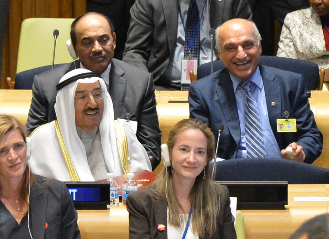 His Highness the Amir Sheikh Sabah Al-Ahmad Al-Jaber Al-Sabah heads Kuwaiti delegation to Leaders' Summit on Refugees