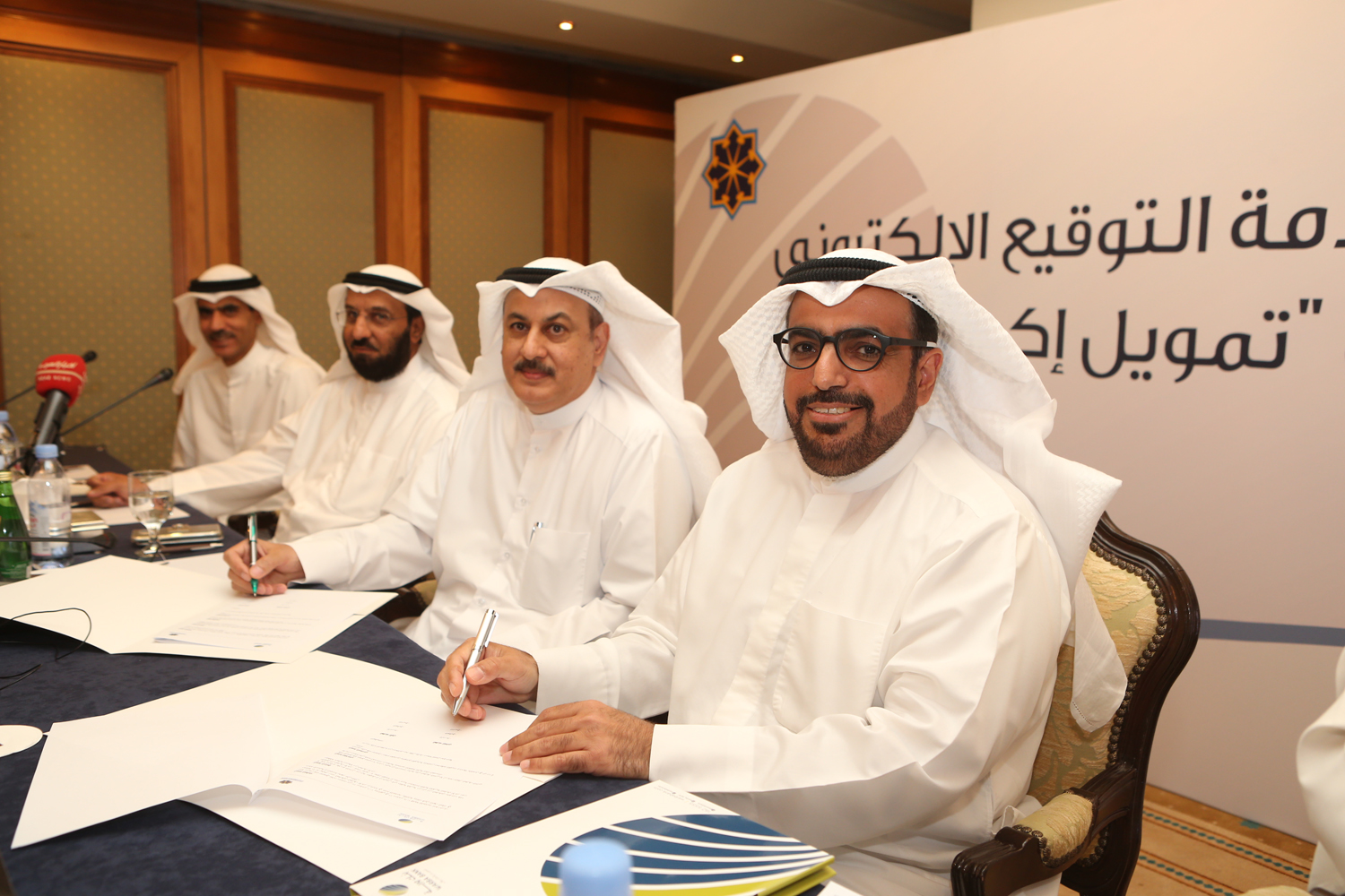 Chief Executive Officer (CEO) of Warba Bank Shaheen Al-Ghanim during the signature ceremony