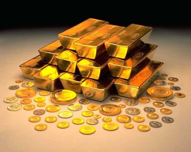الذهب يرتفع إلى 1337 دولارا للاونصة في نهاية الأسبوع