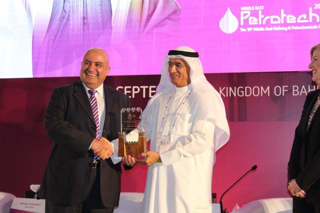الرئيس التنفيذي لشركة البترول الكويتية العالمية بخيت الرشيدي خلال مؤتمر (بتروتيك الشرق الاوسط 2016)