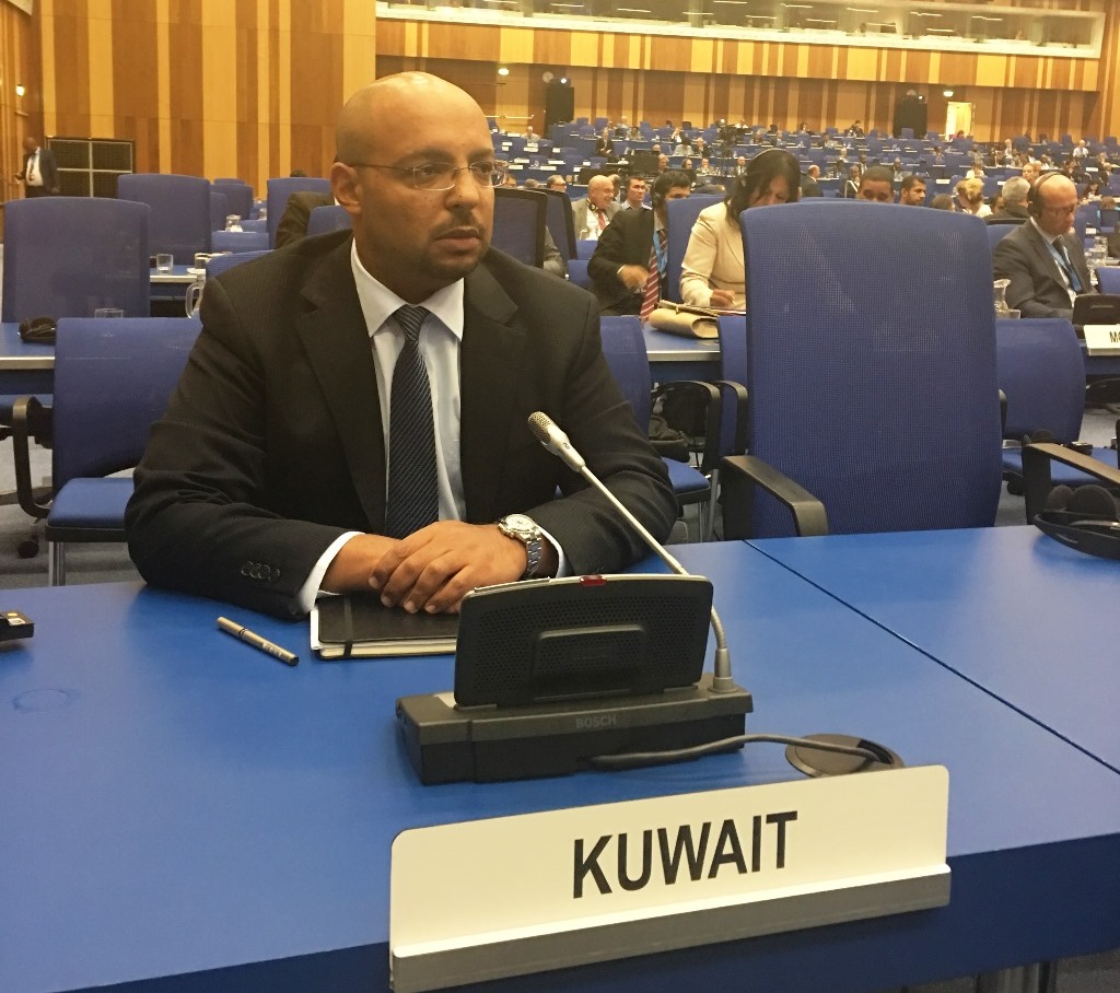 Talal Al-Fasam - the representative of Kuwait's Foreign Ministry at a discussion of the Israeli nuclear capabilities
