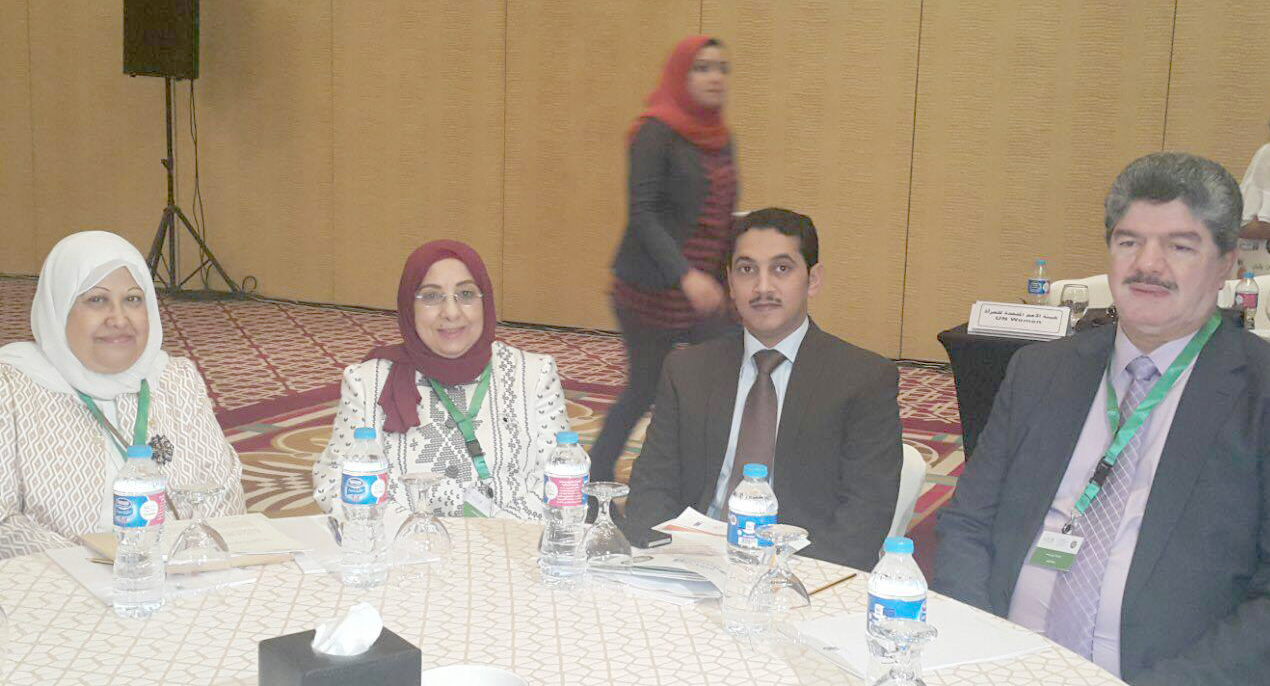 Advisor of Kuwaiti Cabinet's committee for women's affairs Dr. Suaad Abdulwahab at the sidelines of " Women and Achieving Peace and Security," conference
