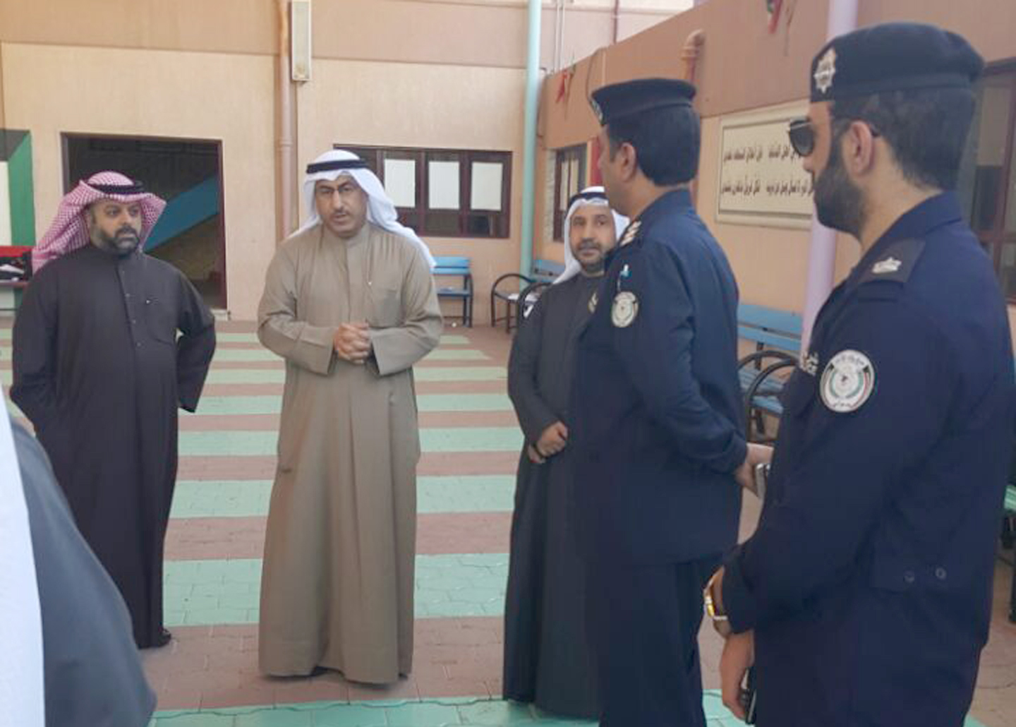 Minister of Higher Education Dr. Mohammad Al-Faris during the tour