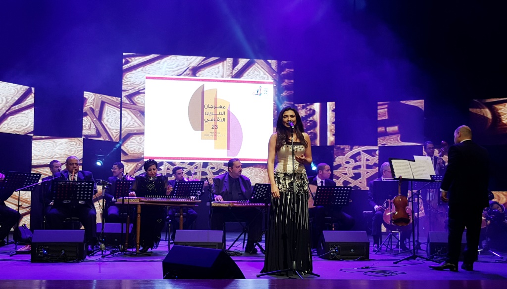 جانب من حفل موسيقي اقيم على مسرح عبدالحسين عبدالرضا ضمن فعاليات مهرجان القرين الثقافي ال23