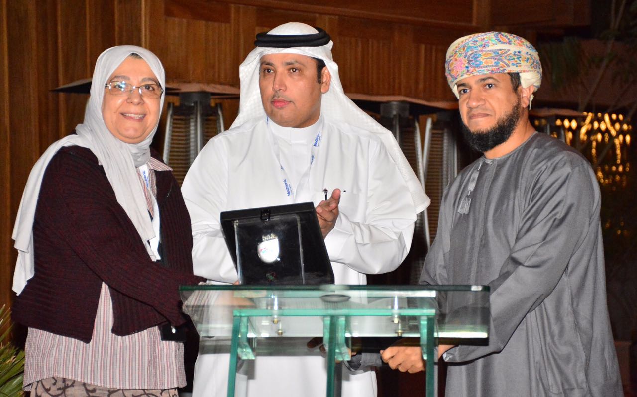 Kuwaiti physician Dr. Fawziya Al-Khandari during the honoring ceremony